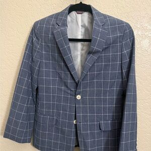 Boys Blue Windowpane Blazer